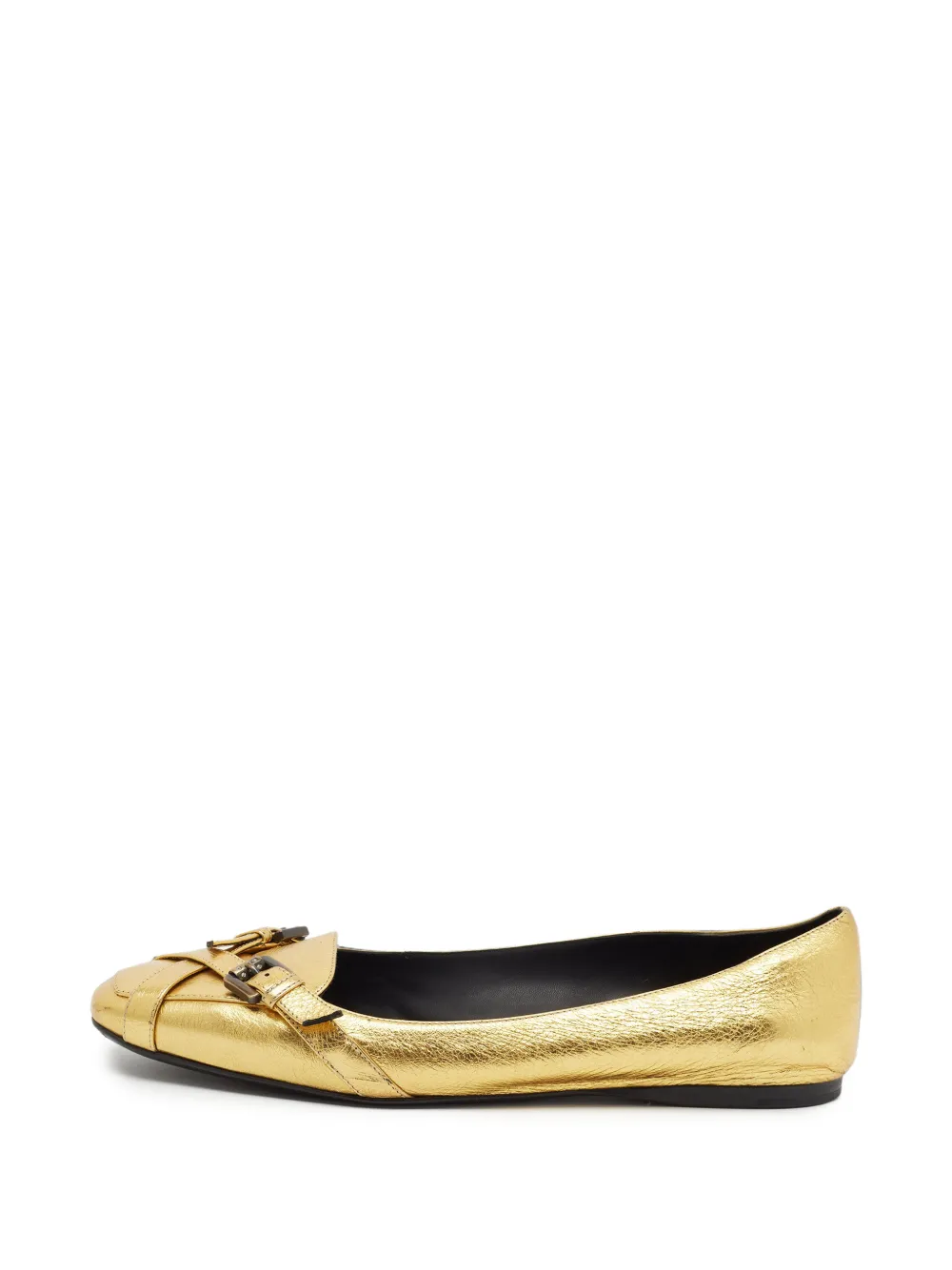 Bottega Veneta Pre-Owned Ballerine con fasce incrociate - Giallo