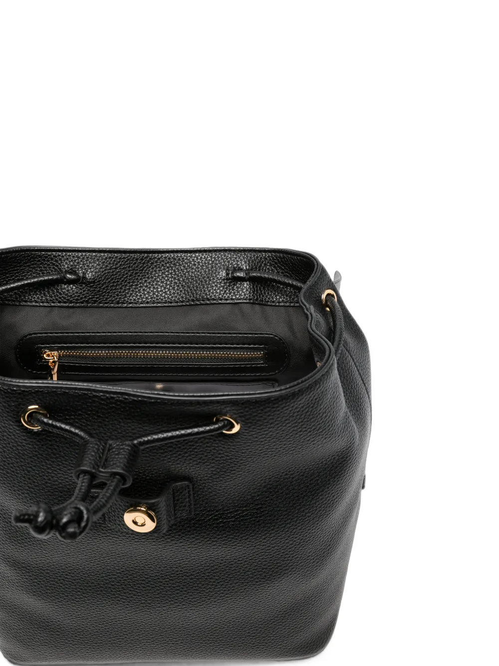 Love Moschino padlock-detail pebbled backpack Zwart