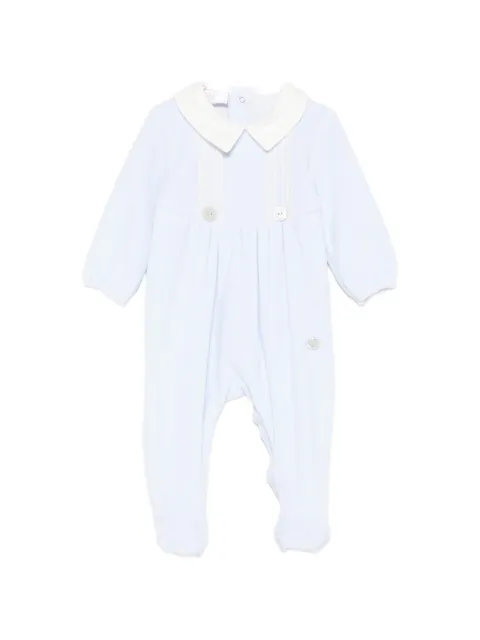 Paz Rodriguez lace-trim Peter Pan-collar sleepsuit