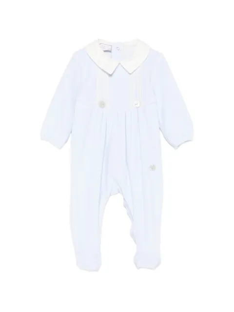 Paz Rodriguez lace-trim Peter Pan-collar sleepsuit