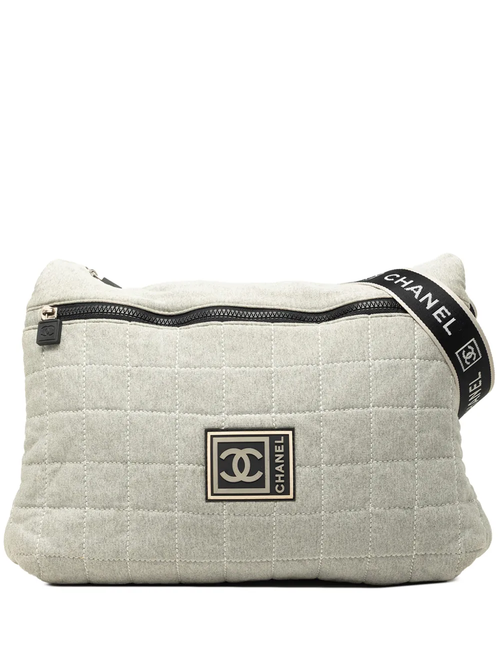 CHANEL Pre-Owned 2005-2006 Chocolate Bar Cotton Sports Line crossbody bag - Grau