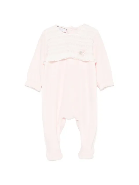 Paz Rodriguez smocked ruffled sleepsuit