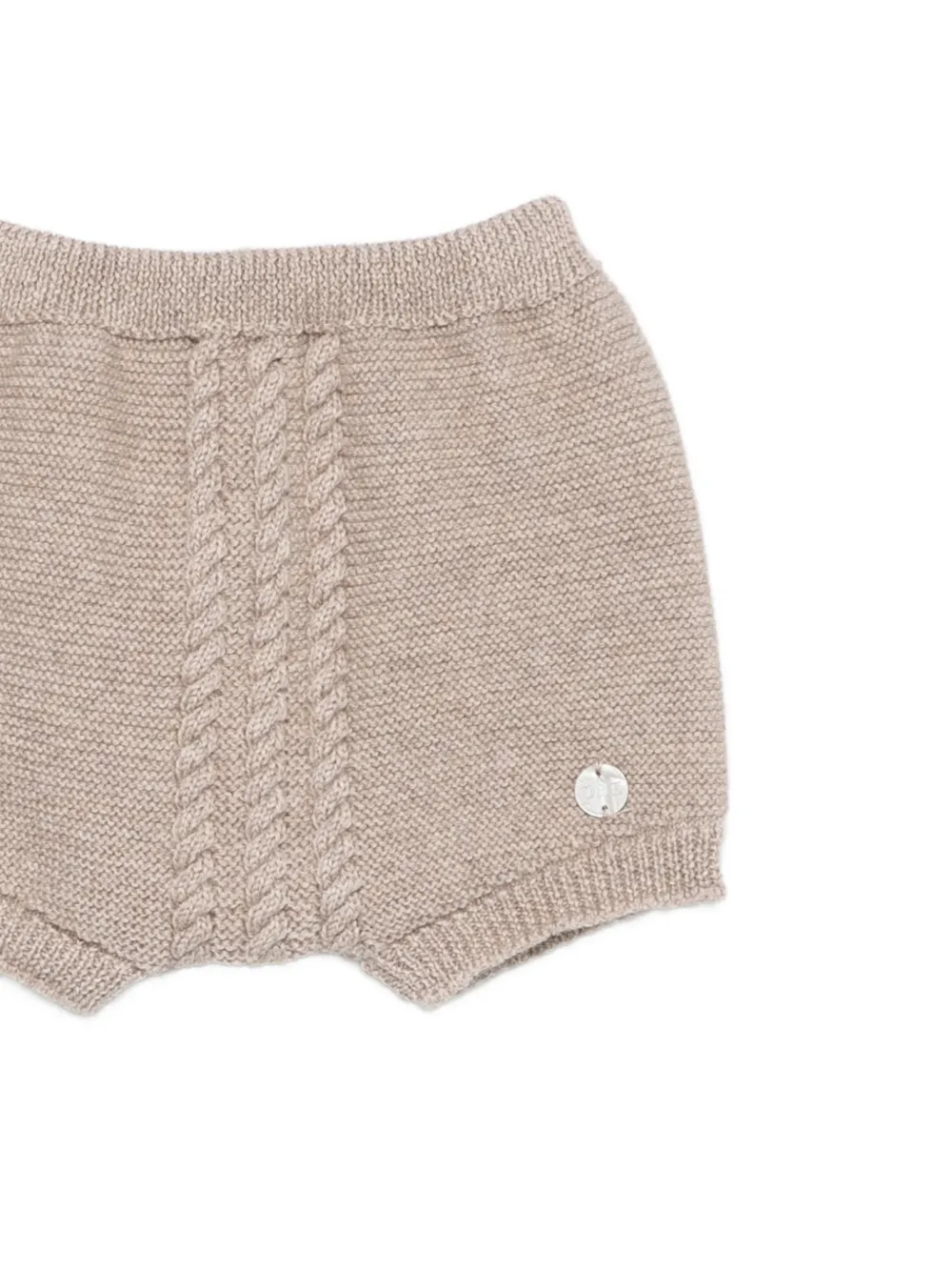 Paz Rodriguez Kabelgebreide shorts Beige