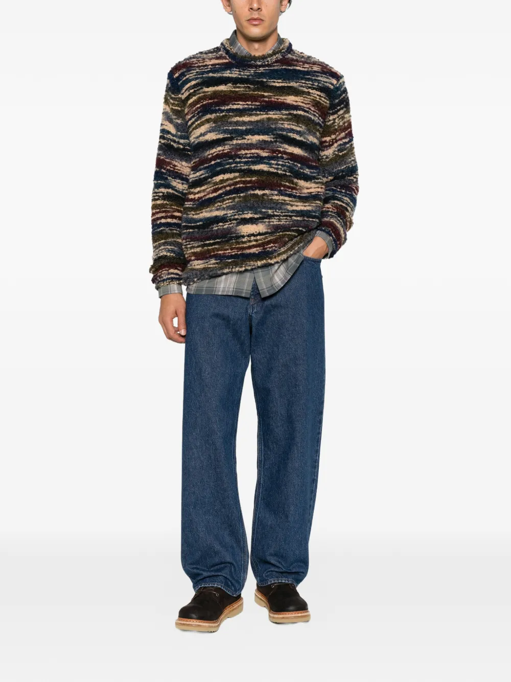 Drykorn horizontal-stripe sweater Blauw