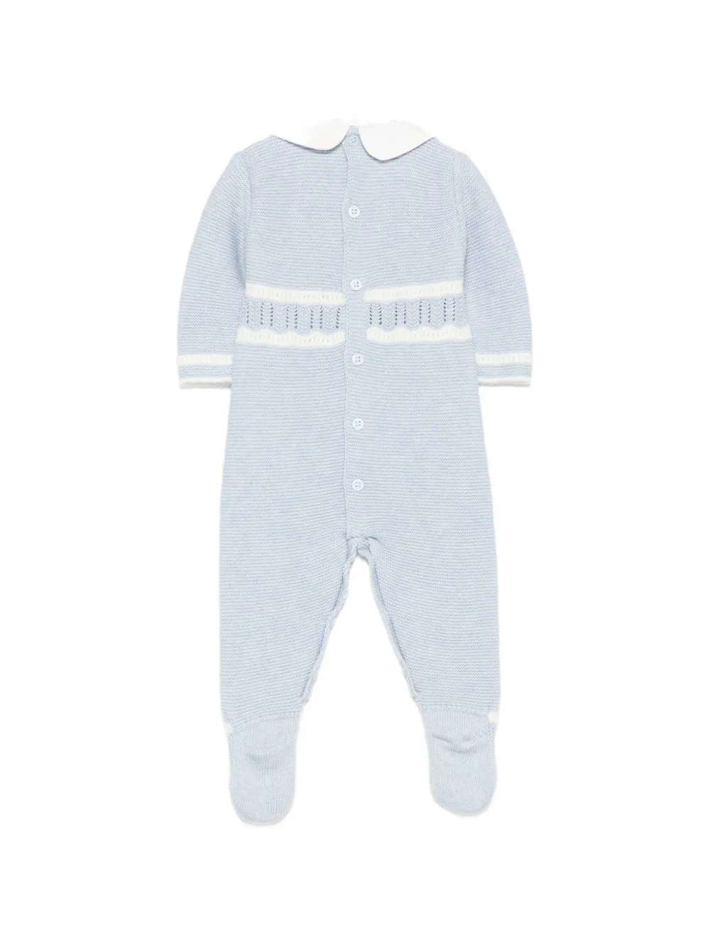 Paz Rodriguez knitted sleepsuit Blauw