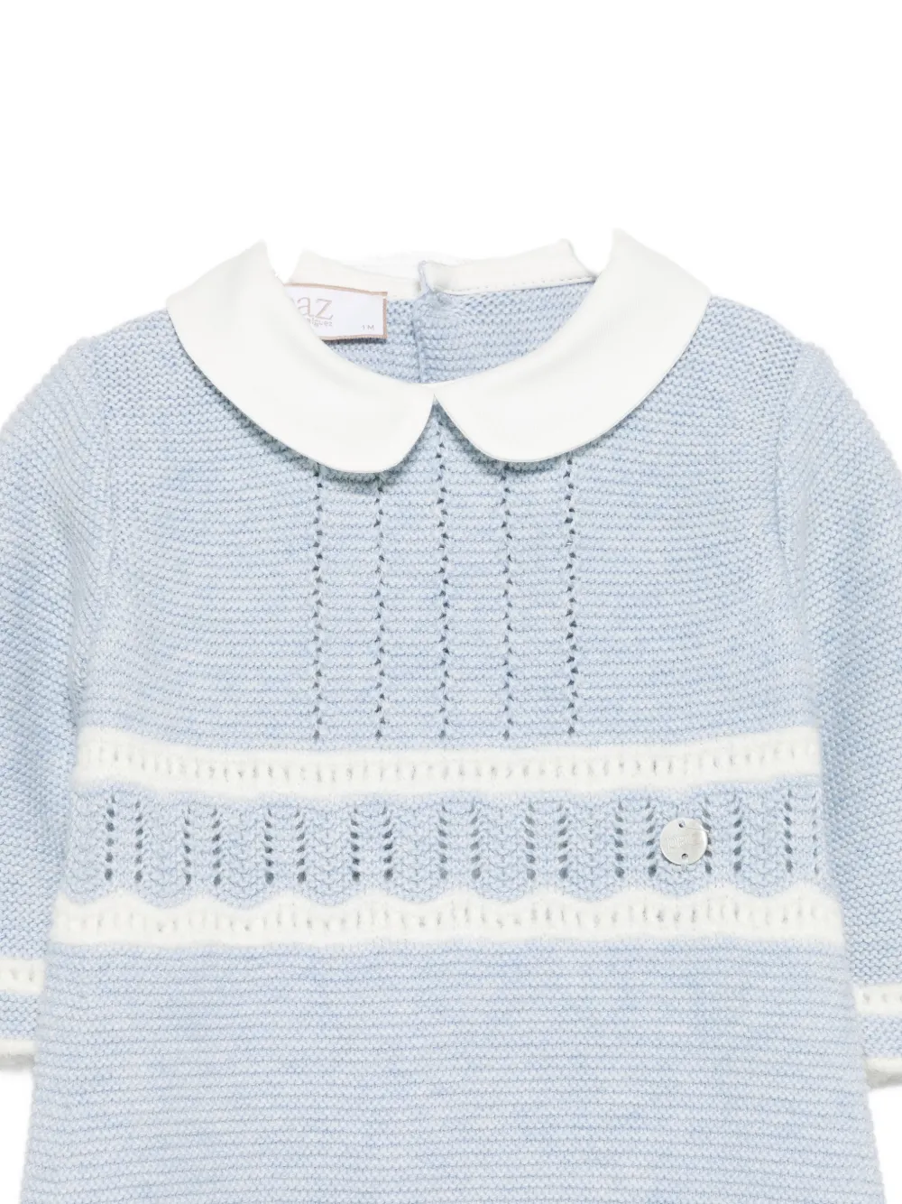 Paz Rodriguez knitted sleepsuit Blauw
