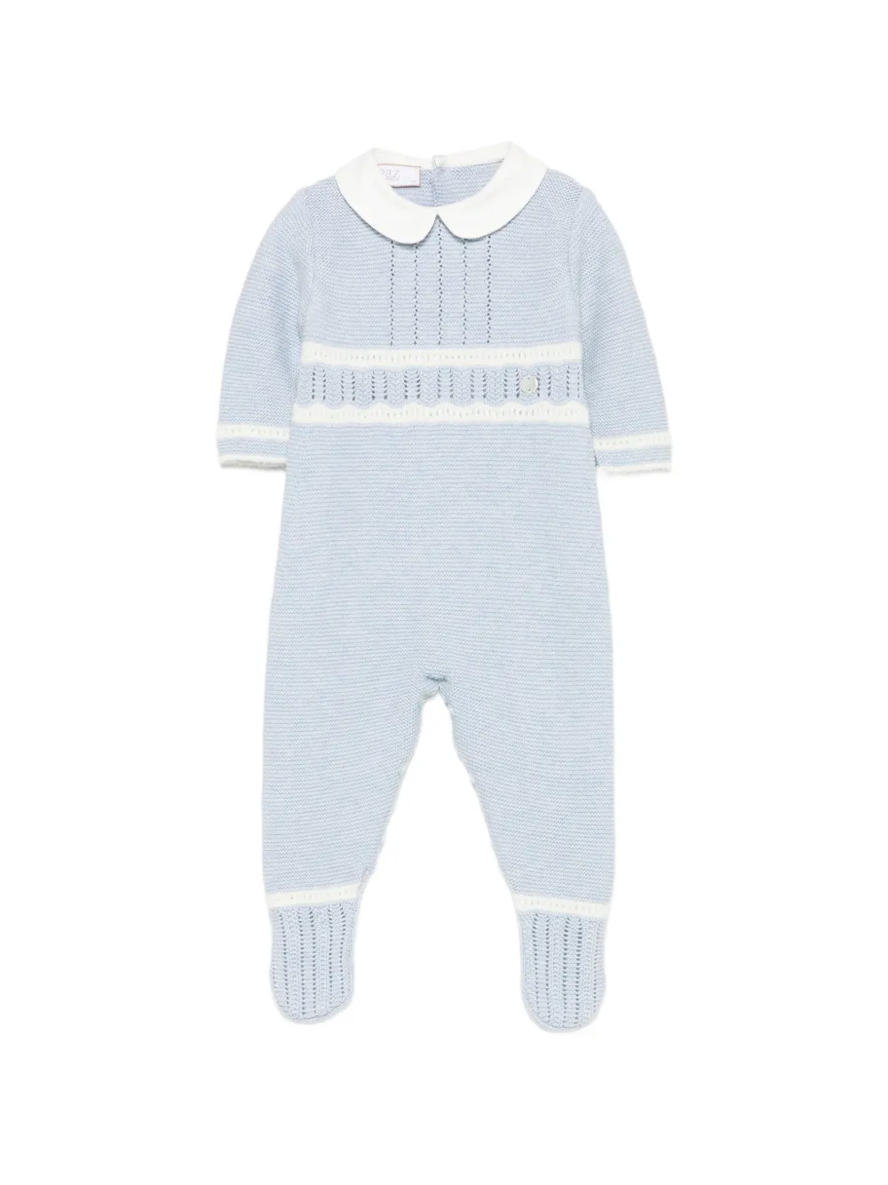 Paz Rodriguez knitted sleepsuit Blauw