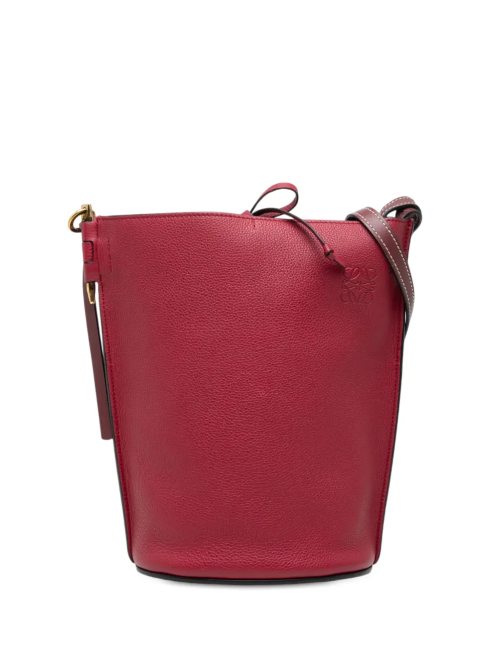 Loewe Pre-Owned 2019 Anagram Gate Beuteltasche aus Leder - Rot