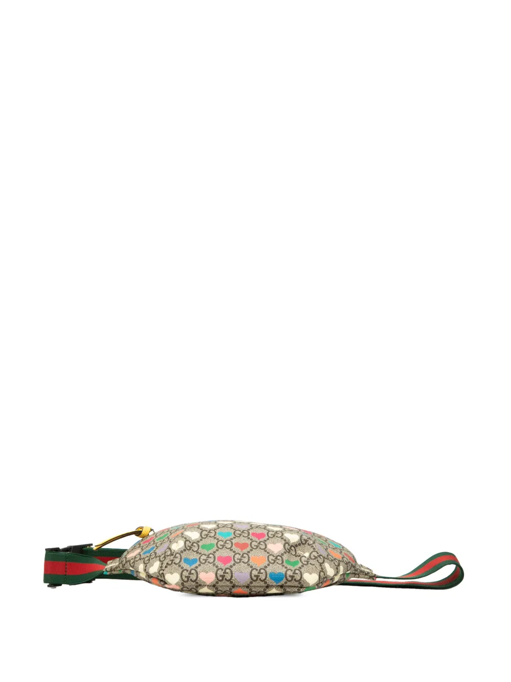 Gucci Pre-Owned 2000-2015 Kids GG Supreme Hearts Web heuptas Beige