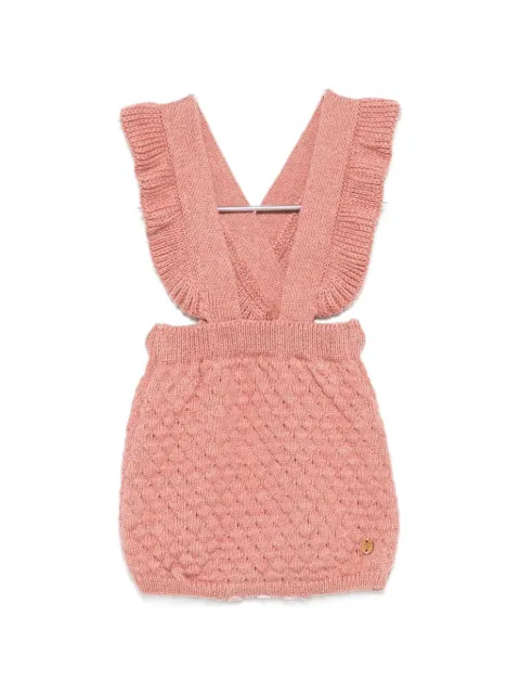 Paz Rodriguez ruffled knitted dungaree