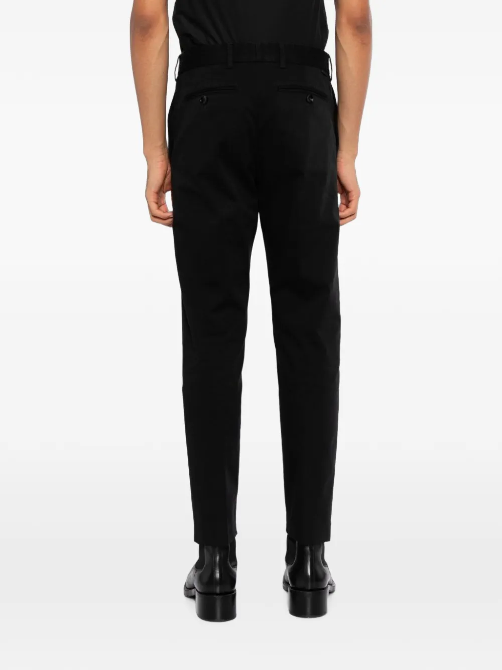 TOM FORD pressed-pleat straight-leg trousers Zwart