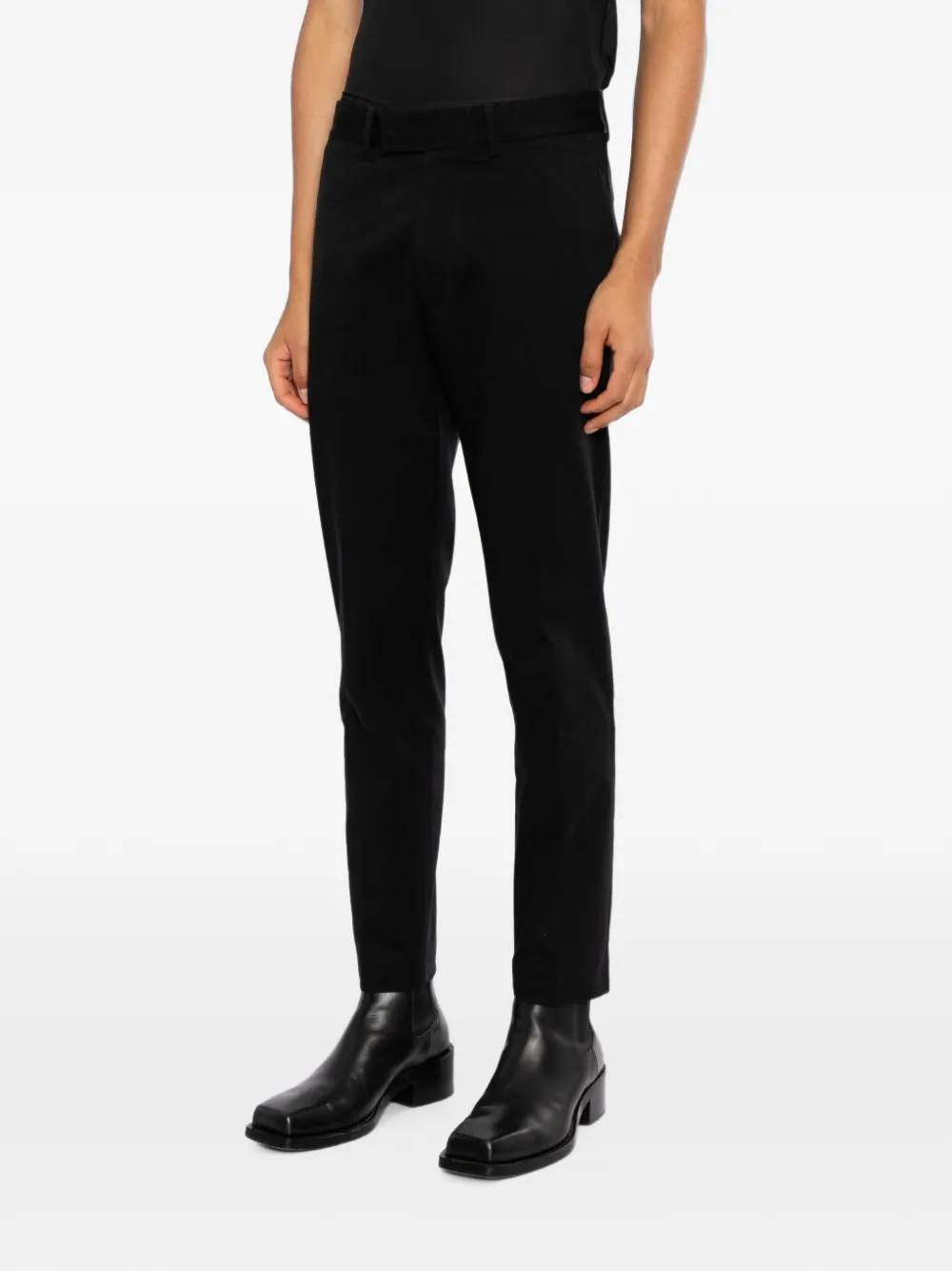 TOM FORD pressed-pleat straight-leg trousers Zwart