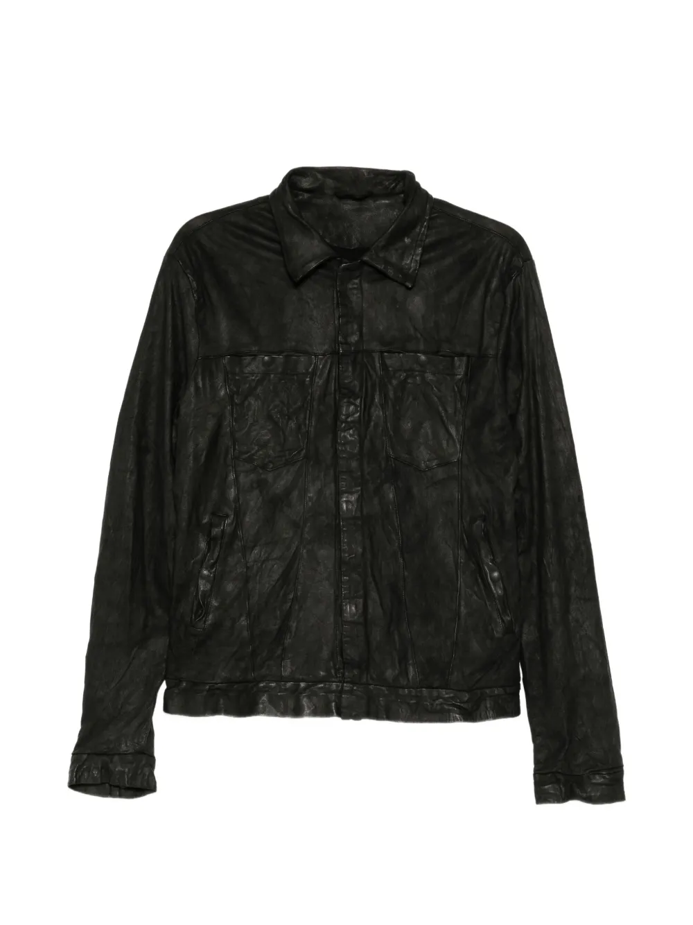Giorgio Brato crinkled leather jacket