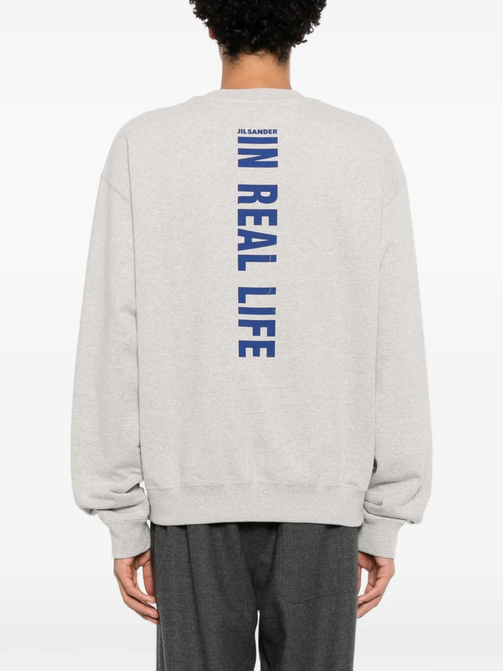 Jil Sander logo-print sweatshirt Grijs