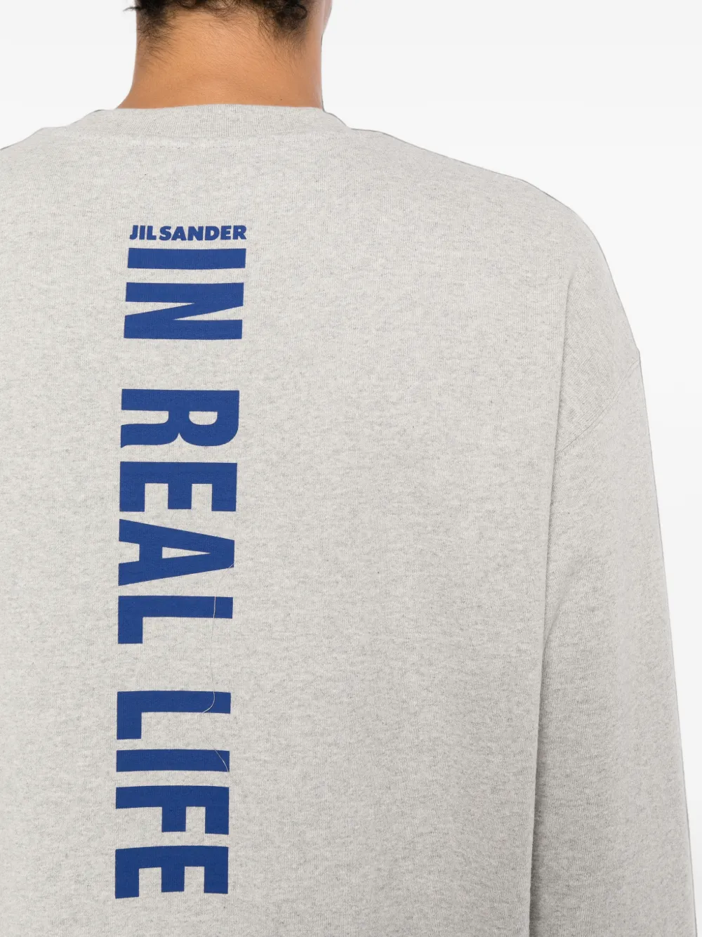 Jil Sander logo-print sweatshirt Grijs