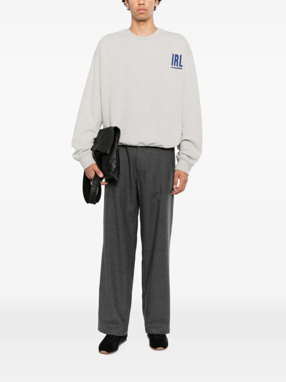 Jil Sander logo-print sweatshirt Grijs