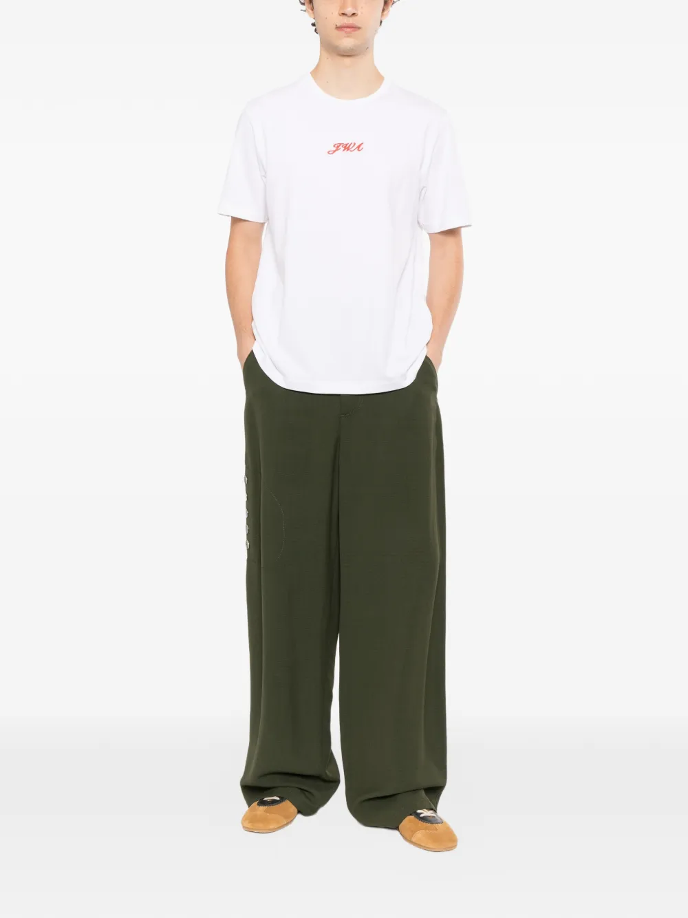 JW Anderson JWA script T-shirt Wit