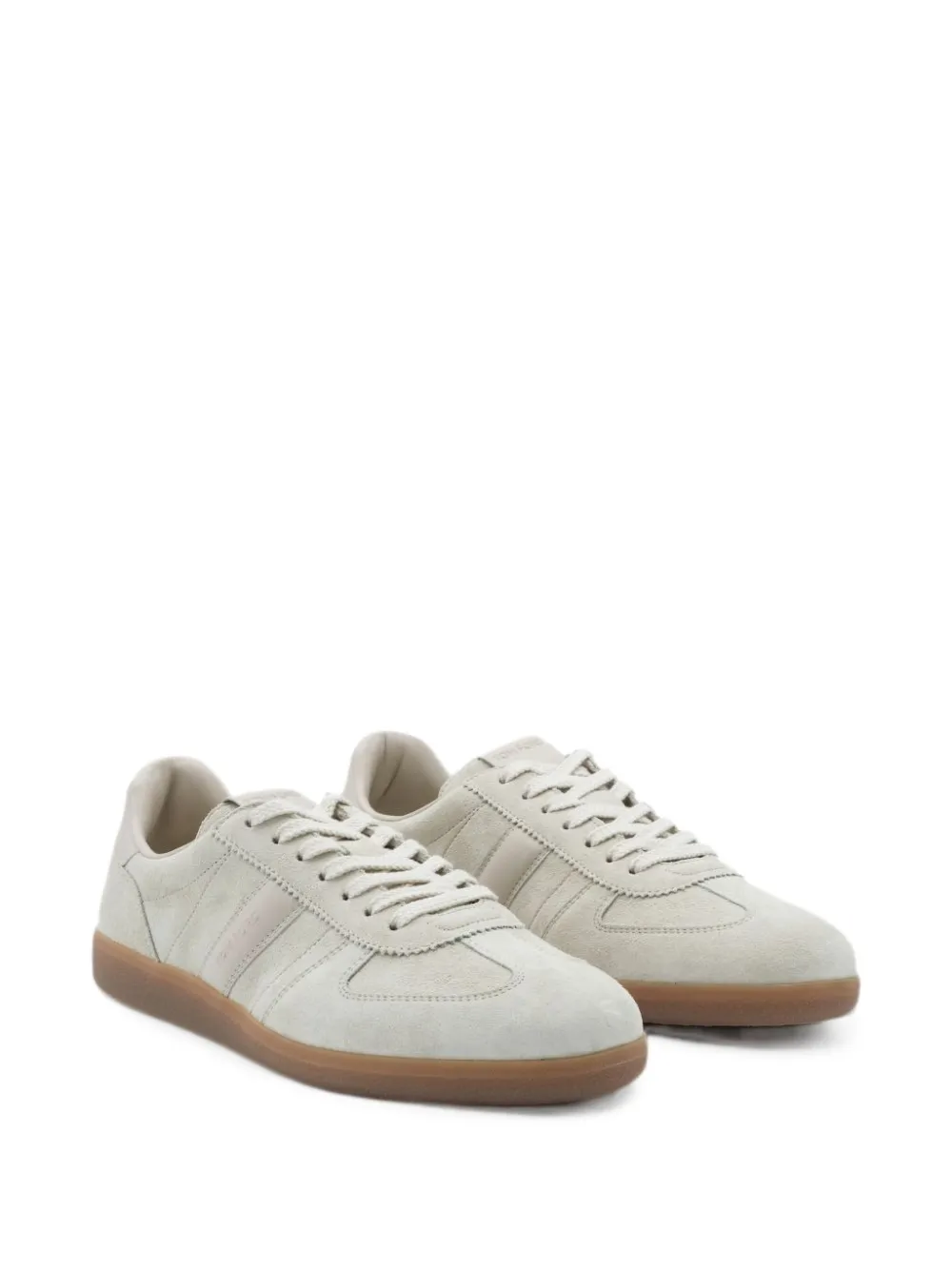 TOM FORD logo-embossed leather-panelled sneakers Wit