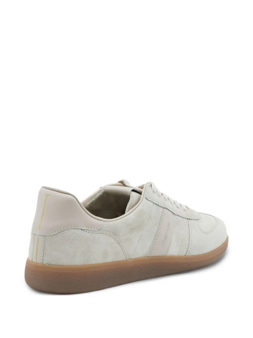 TOM FORD logo-embossed leather-panelled sneakers Wit