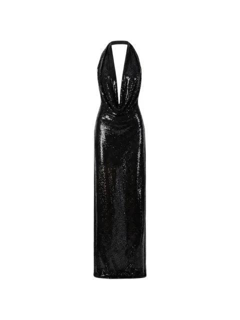 Amazuìn Anja sequin-embellished halterneck maxi dress