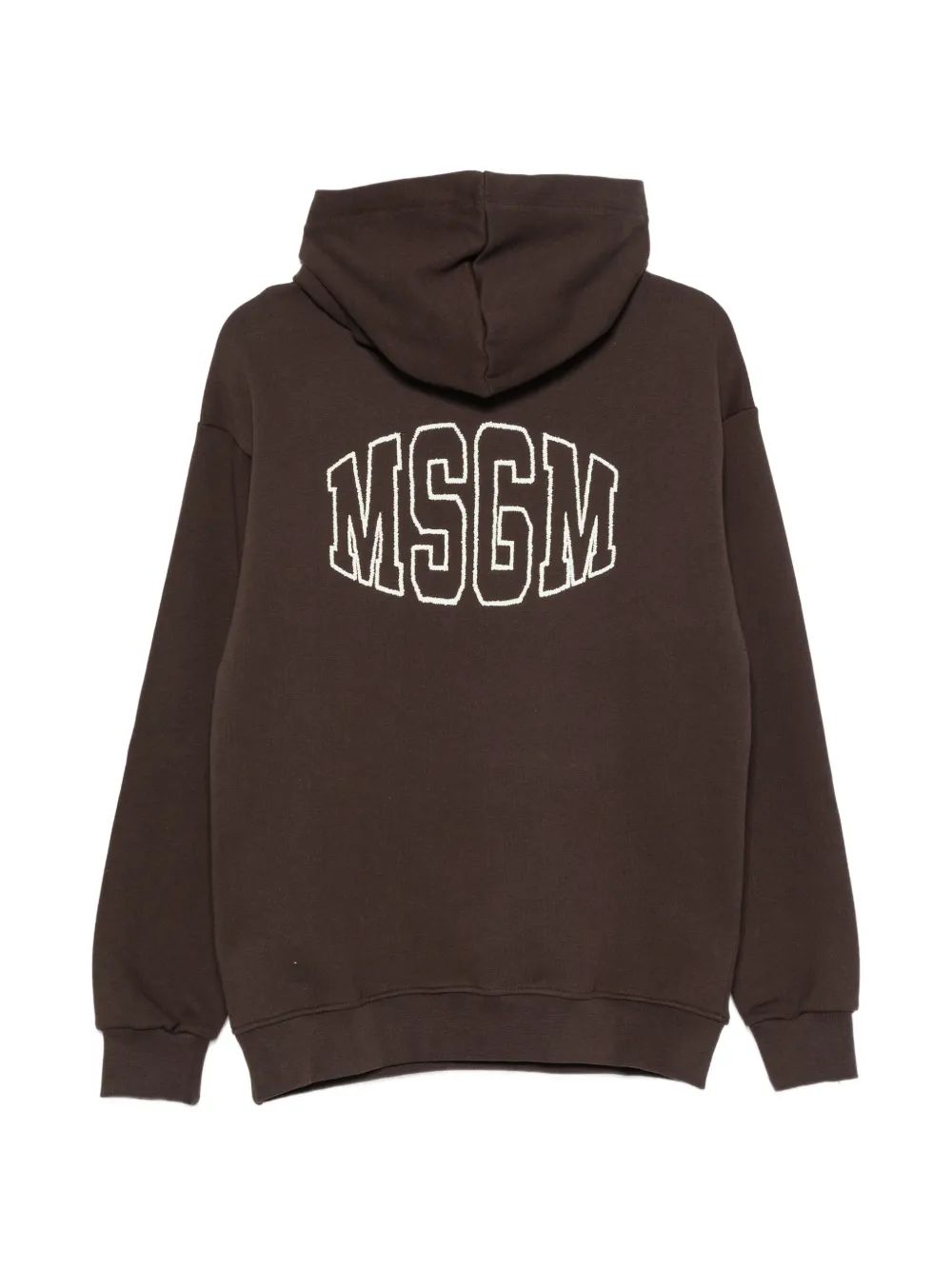 MSGM Kids logo-print hoodie Bruin