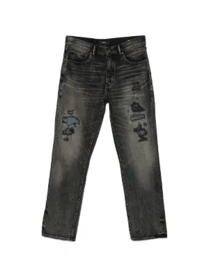 AMIRI MX1 camo-patch Jeans | Black | FARFETCH