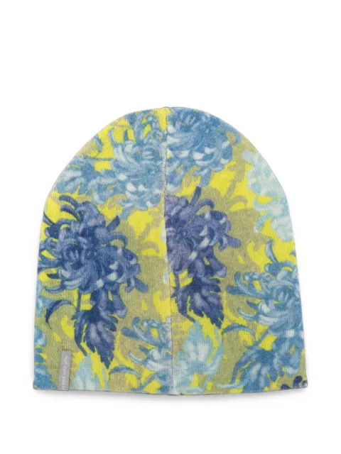 IN BED WITH YOU floral-print cashmere beanie hat