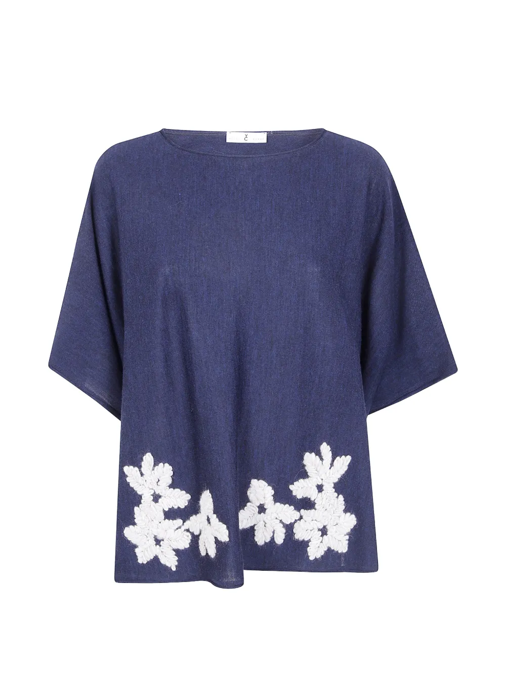 Why Ci floral-embroidered wool shirt