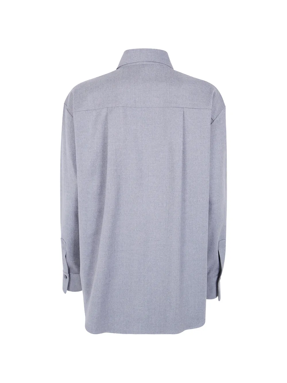 Antonelli chest-pocket wool shirt Grijs