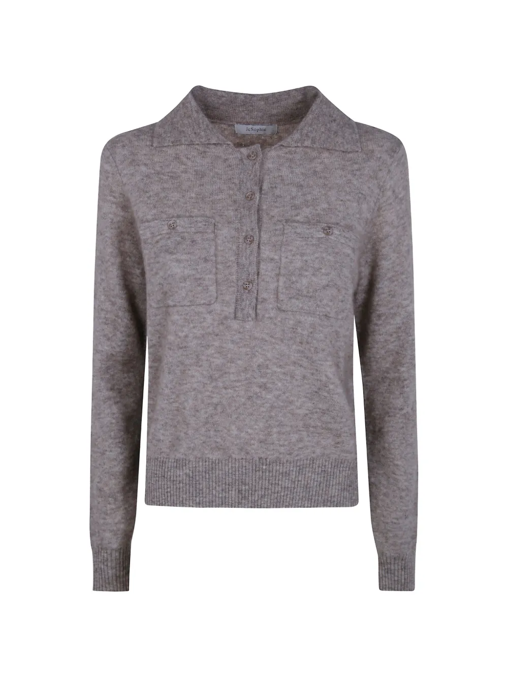 JcSophie long-sleeve polo shirt - Marrone