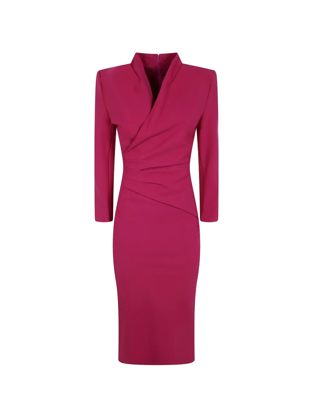 CHIARA BONI La Petite Robe Demei ruched long-sleeve midi dress · 42