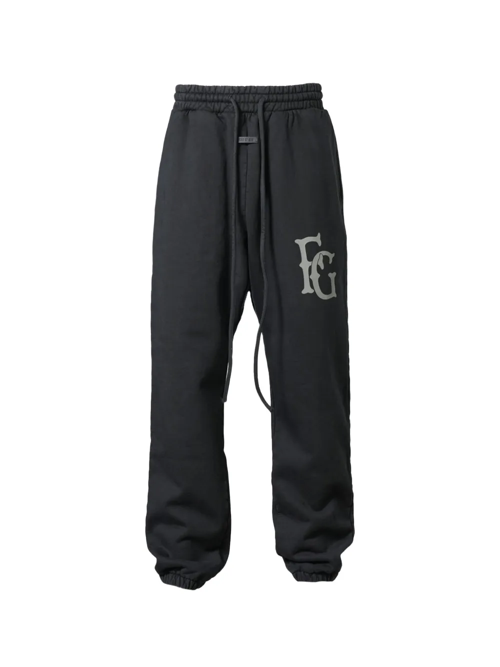 Fear Of God Pantaloni sportivi con logo FG - Nero