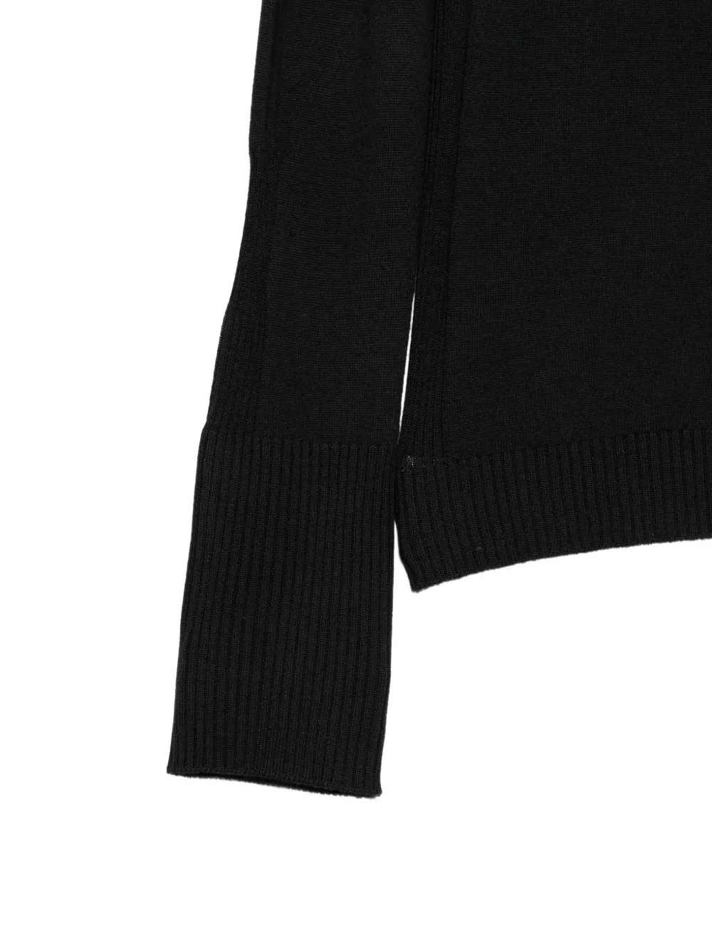 Lorena Antoniazzi roll-neck wool sweater Zwart