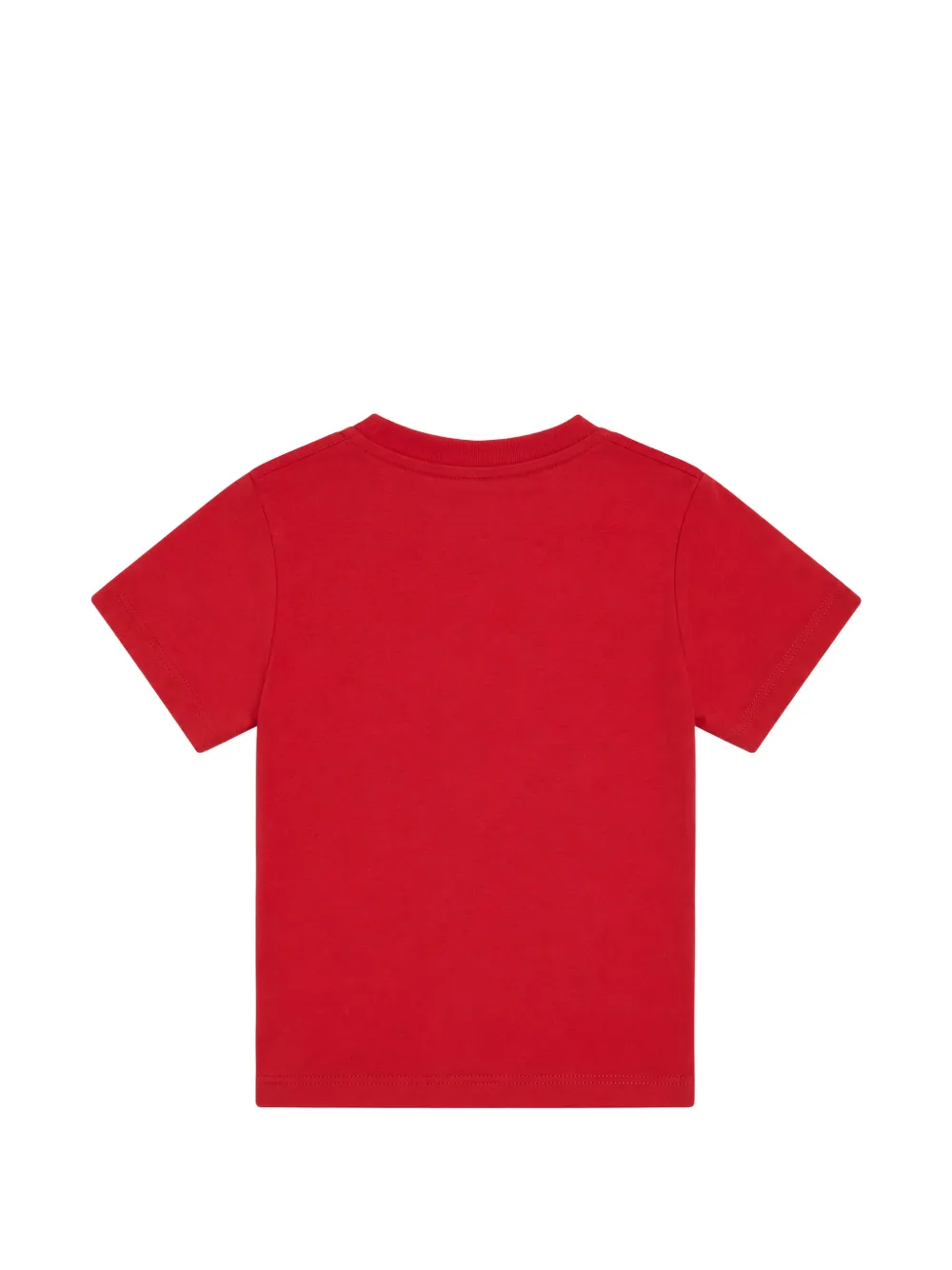 Stella McCartney Kids T-shirt met drukknoop en tekst Rood