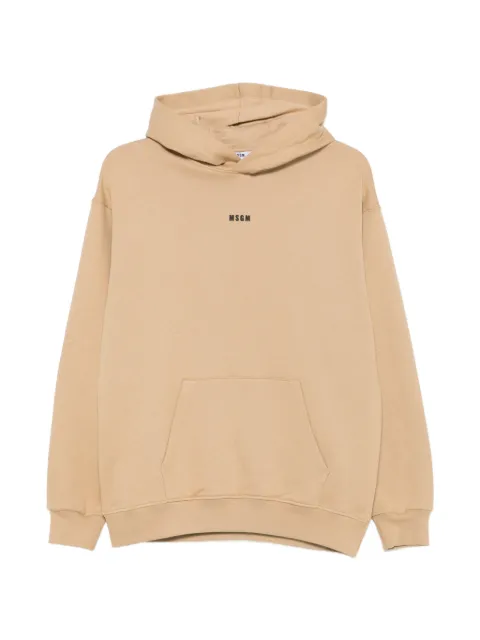 MSGM Kids logo-print cotton hoodie