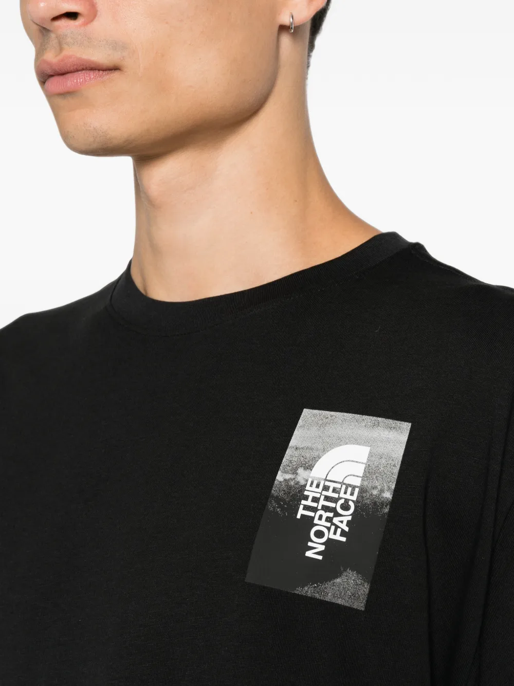 The North Face T-shirt met grafische print Zwart