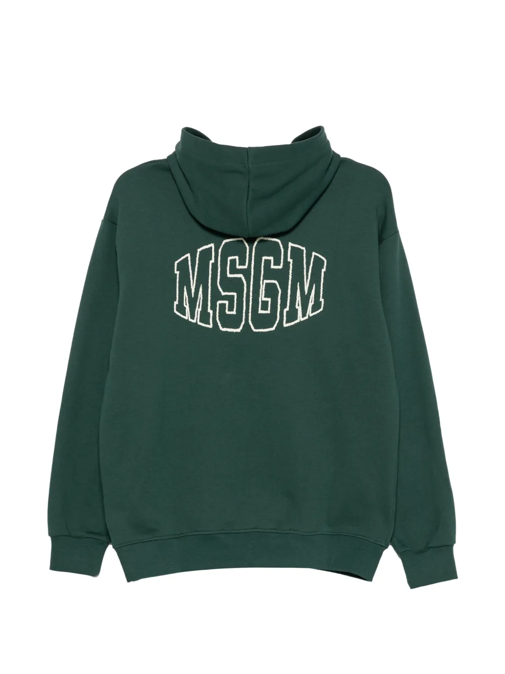 MSGM Kids Hoodie met logoprint Groen