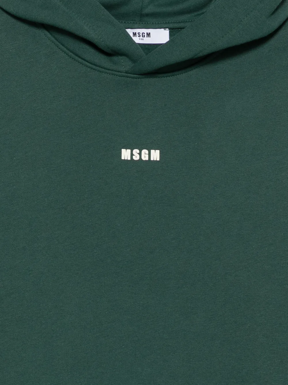 MSGM Kids Hoodie met logoprint Groen