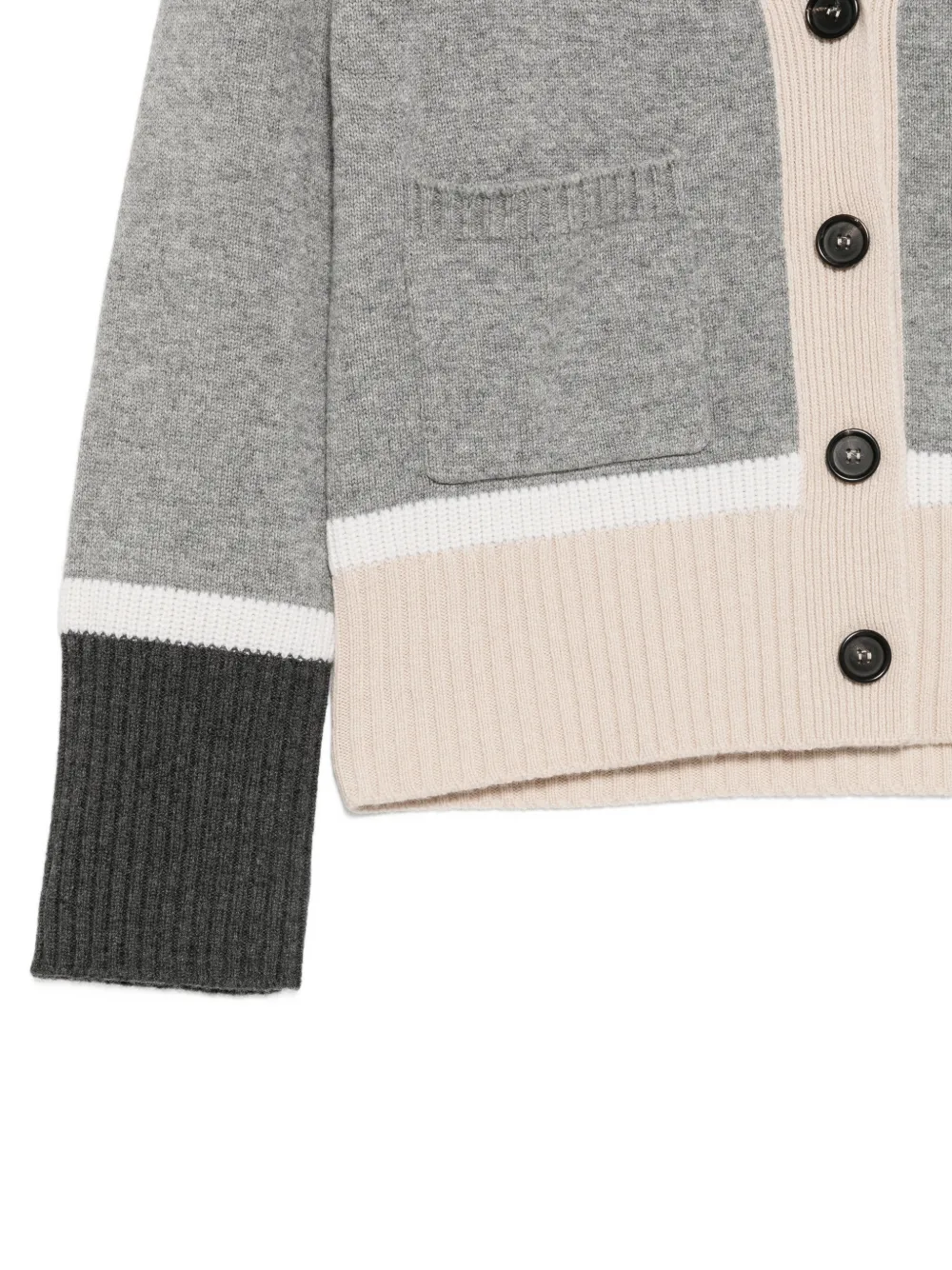 Lorena Antoniazzi Vest met colourblocking Grijs