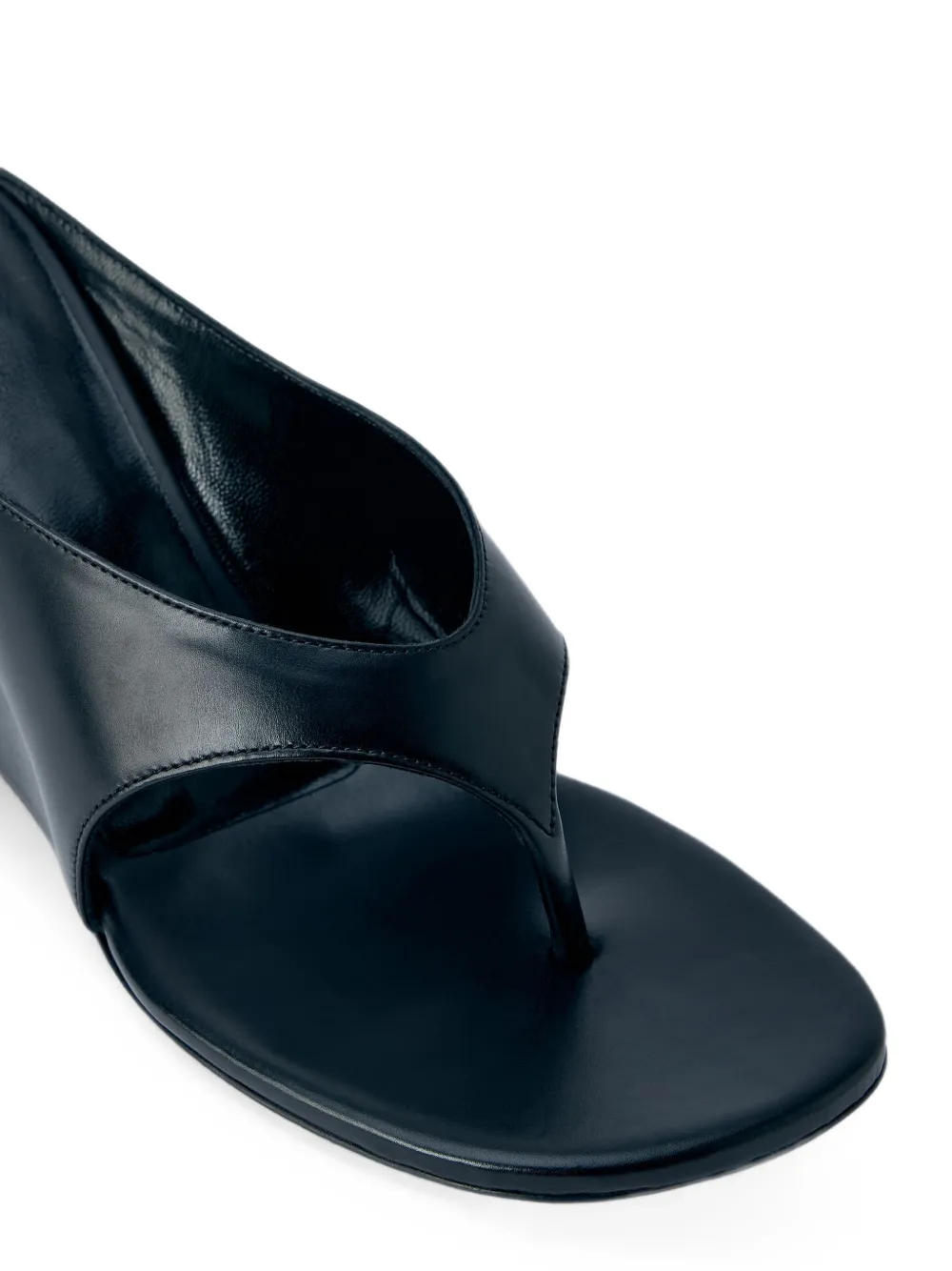 Jude Yaga asymmetric wedge sandals Zwart