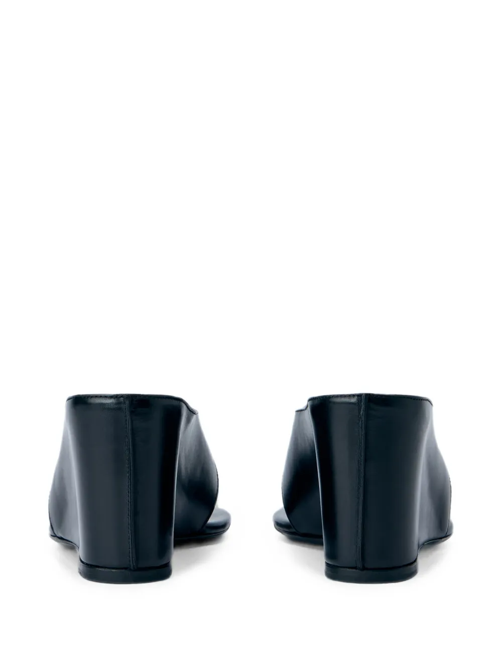 Jude Yaga asymmetric wedge sandals Zwart