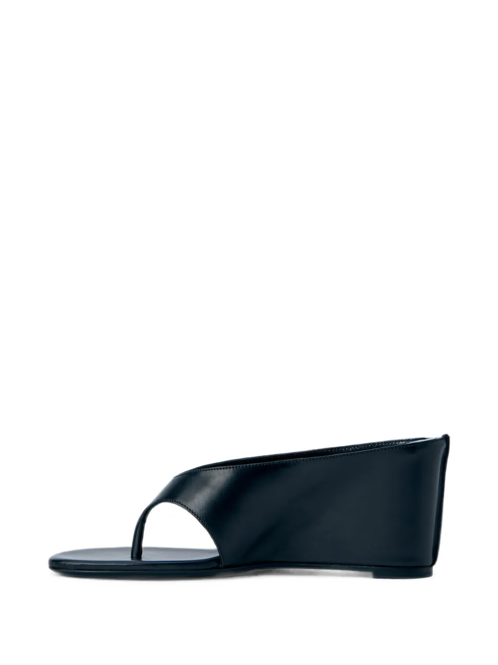 Jude Yaga asymmetric wedge sandals Zwart