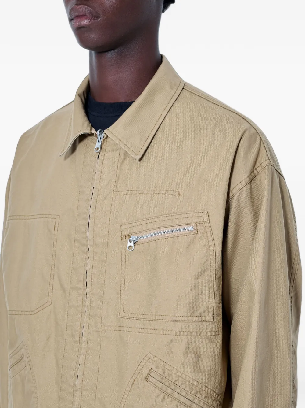 Comme des Garçons Homme Jack met rits Beige
