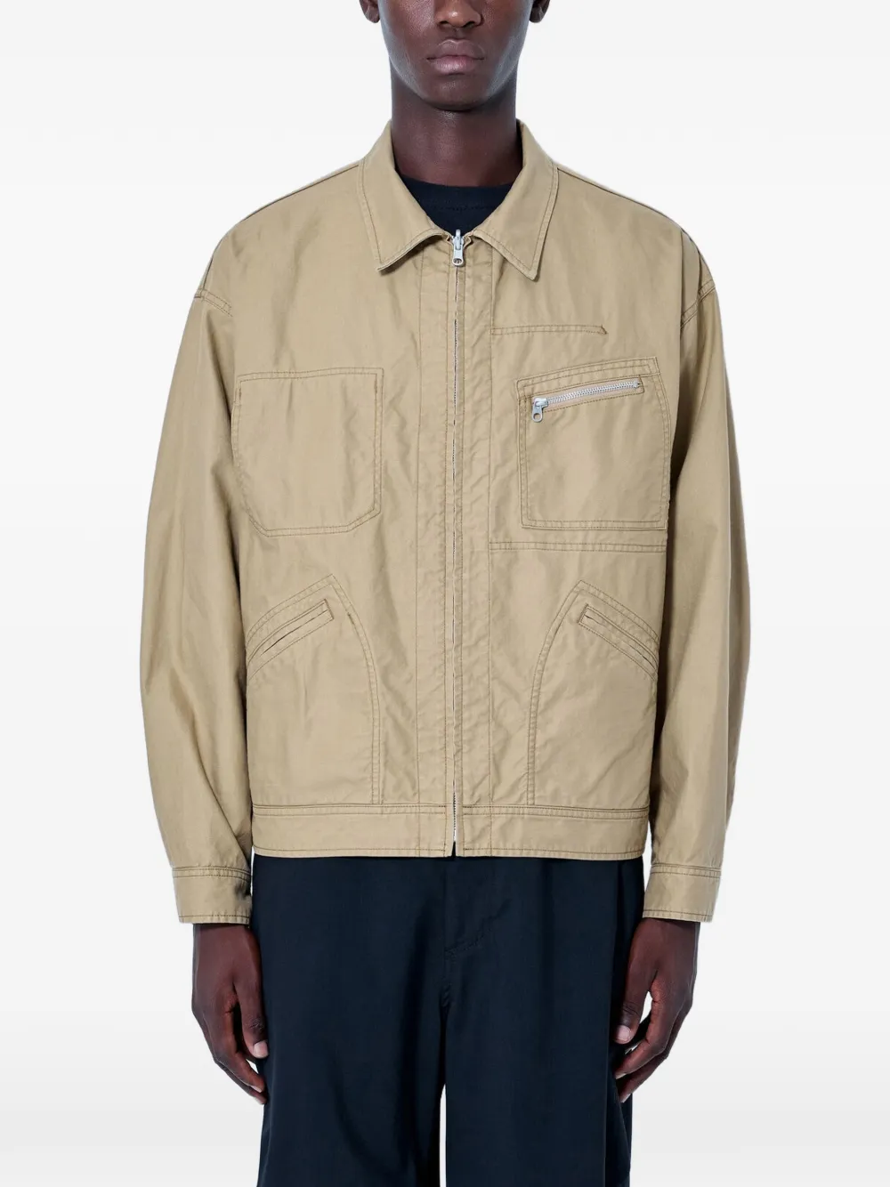 Comme des Garçons Homme zip-up utility jacket - Nude