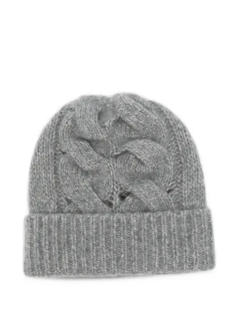 Lorena Antoniazzi cable-knit beanie hat