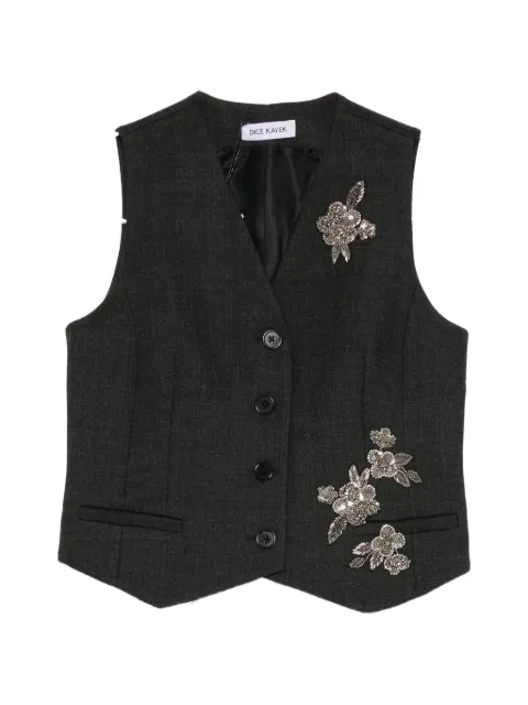 Dice Kayek crystal-embellished vest