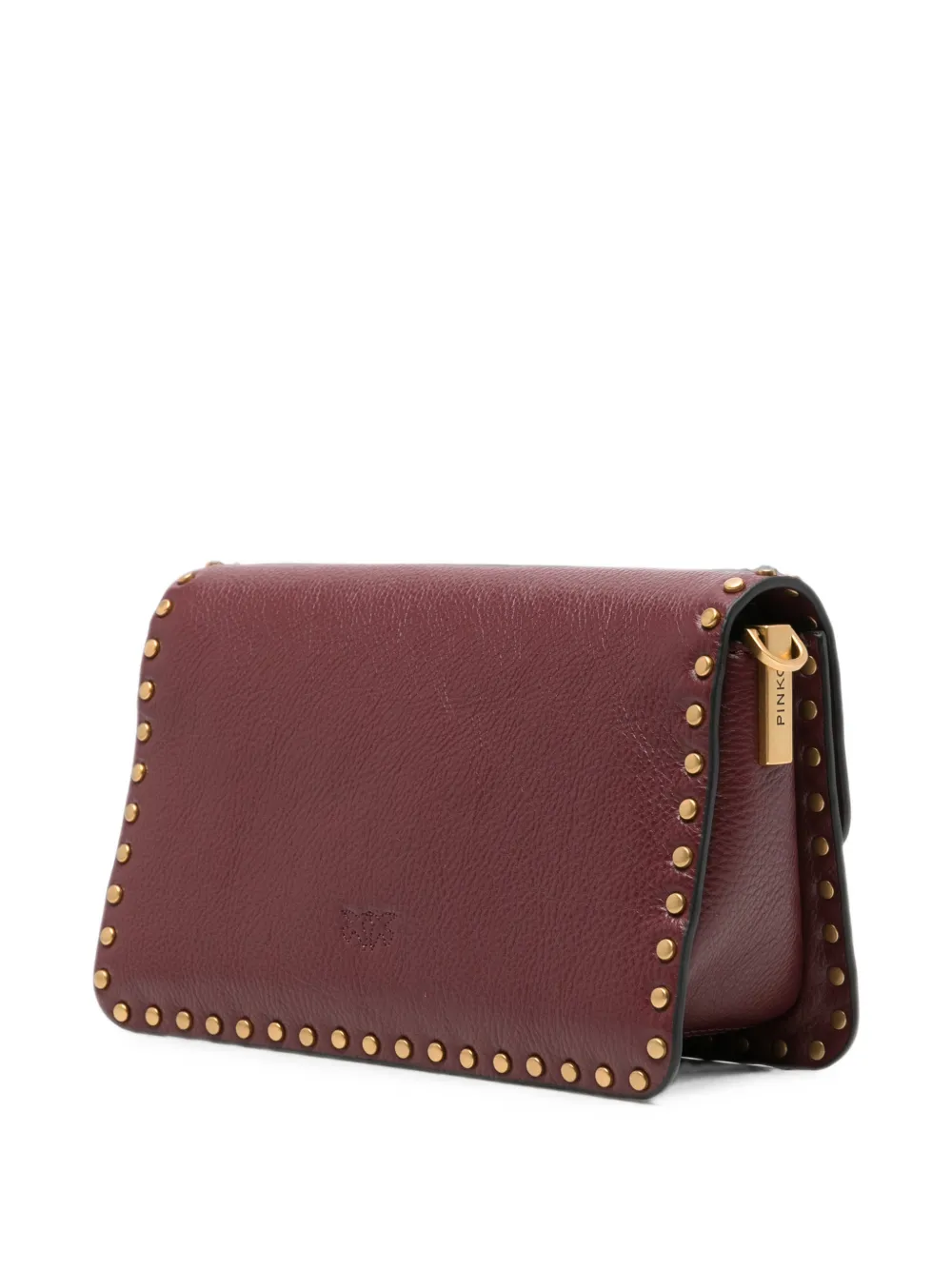 PINKO Kleine Love Birds schoudertas verfraaid met studs Rood