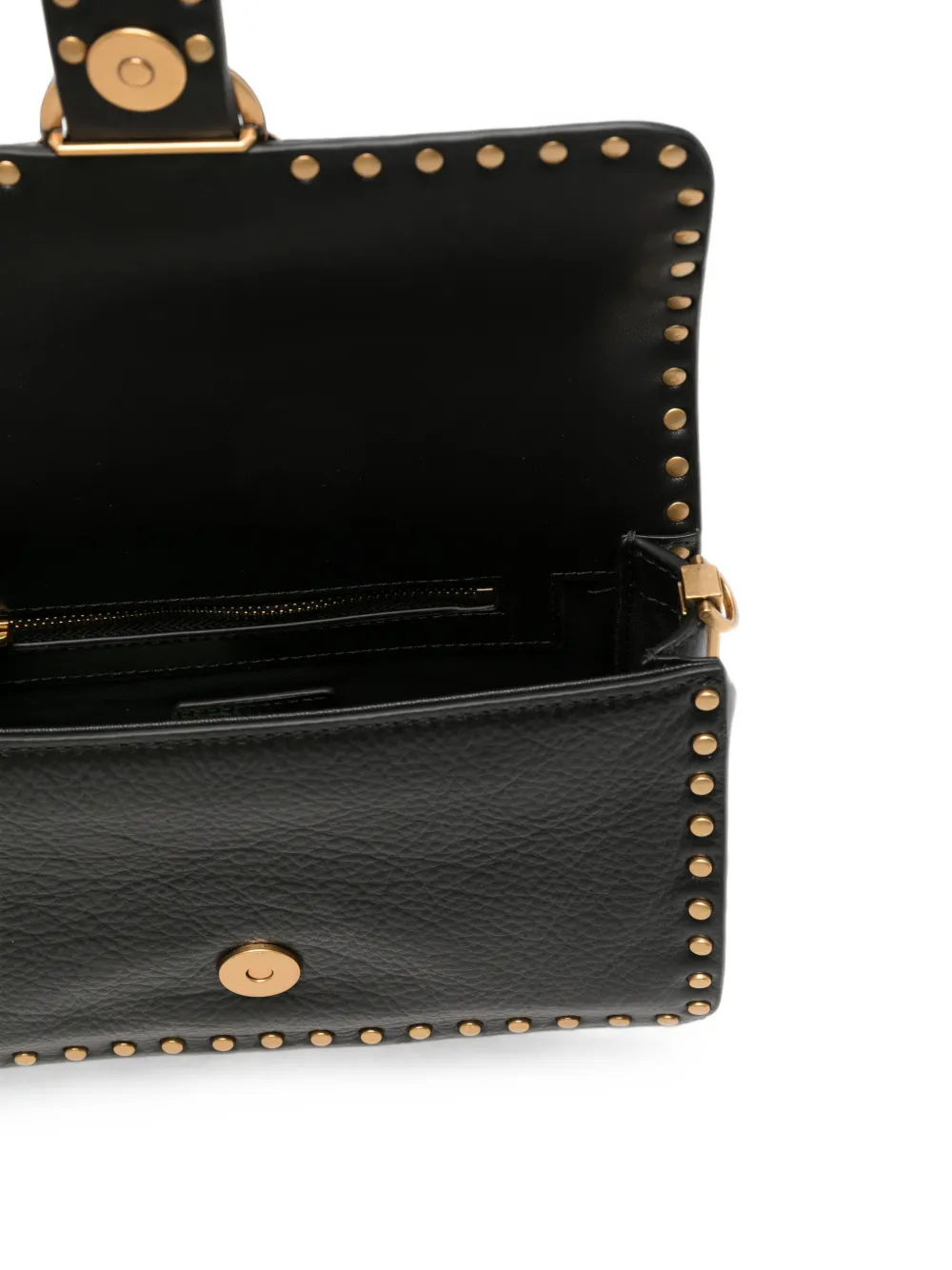 PINKO Love One schoudertas met studs Zwart