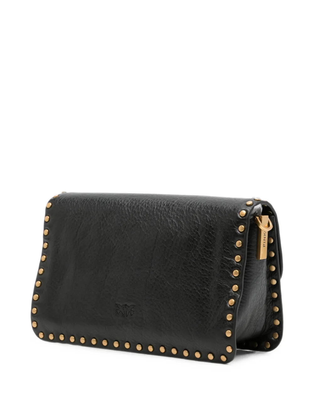 PINKO Love One schoudertas met studs Zwart