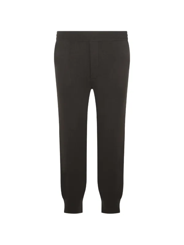 Lisa Yang Ribbed-cuff Trousers in Black
